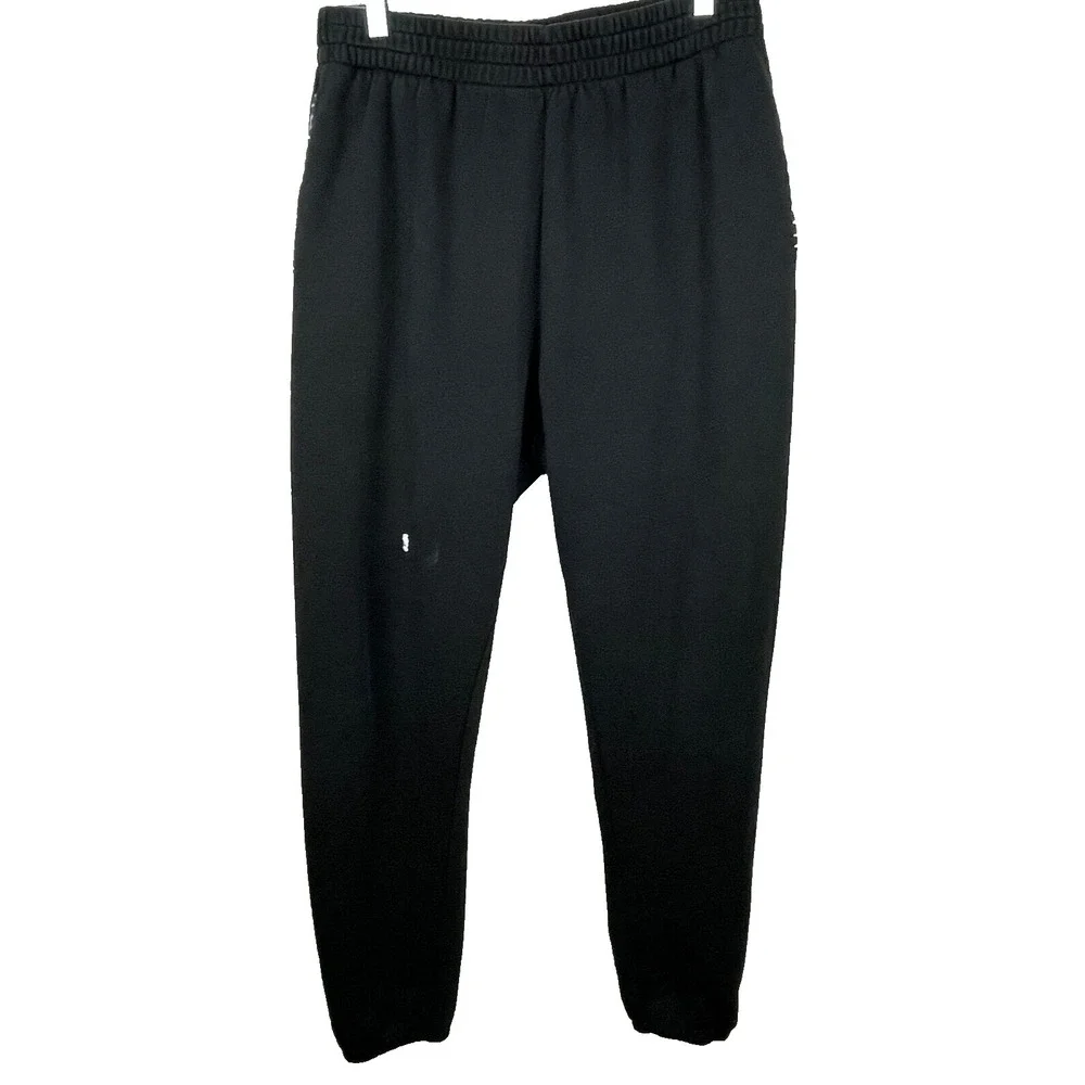 Outdoor Voices Sweatpants Adult Large Black‎ 100% Cotton Joggers Contrast Stitch